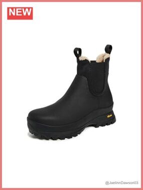 Weather Ankle Boots Neoprene Pull-On Chelsea Booties Rubber Sole 2in Heel